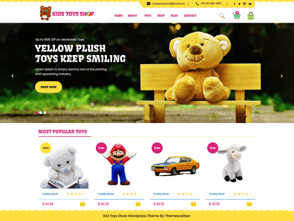 Kids Toy Store WordPress Theme